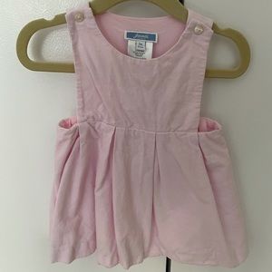 Jacadi Baby Girl Pink Corduroy Dress Size 6M